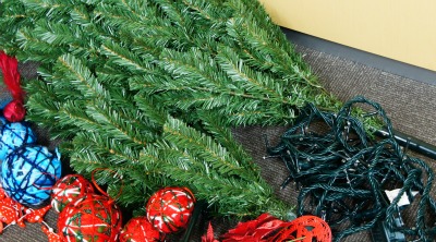 クリスマスツリー 組み立て前 イメージ画像