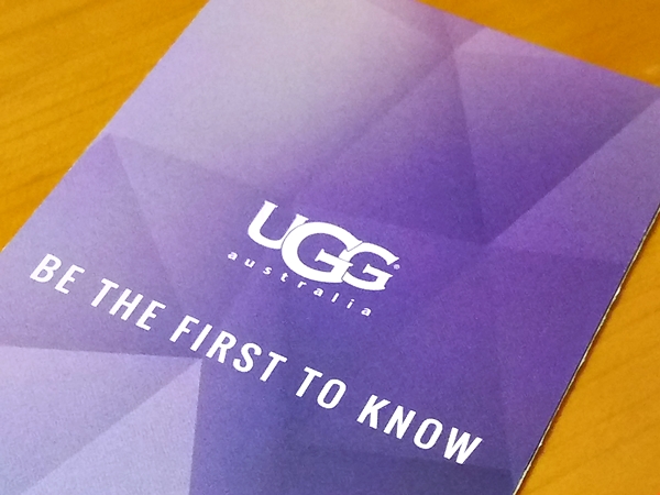 UGG　アグ　会員プログラム　BE THE FIRST TO KNOW